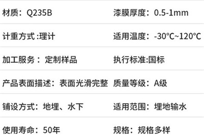白城热浸塑钢质电缆保护管产品性能特点